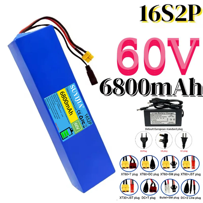 16S2P リチウムバッテリーパック、60V、6.8Ah、1 - 60V 30Ah Electric Scooter Battery のレビューと価格